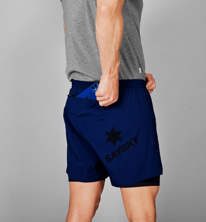 Saysky 2 in 1 Pace Shorts 5" Blue