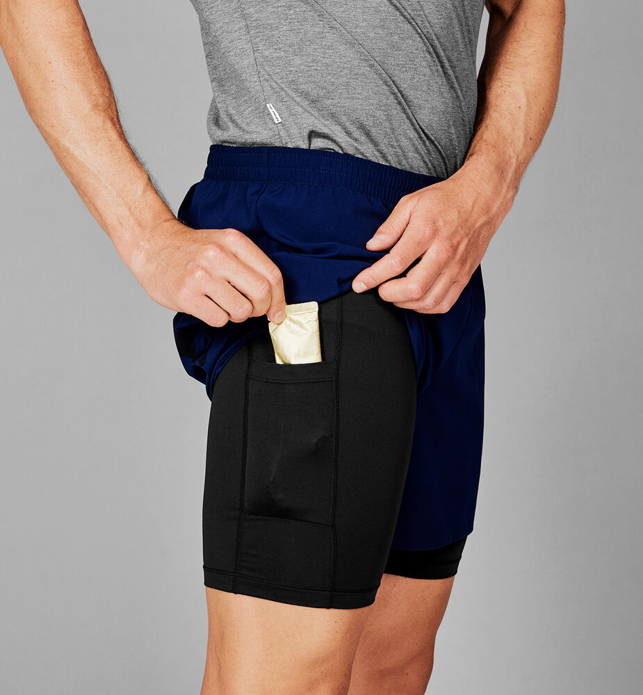 Saysky 2 in 1 Pace Shorts 5" Blue