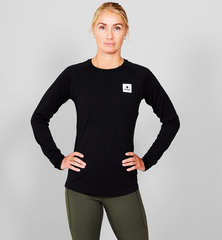 Saysky W Merino 165 Base Layer Long Sleeve Black