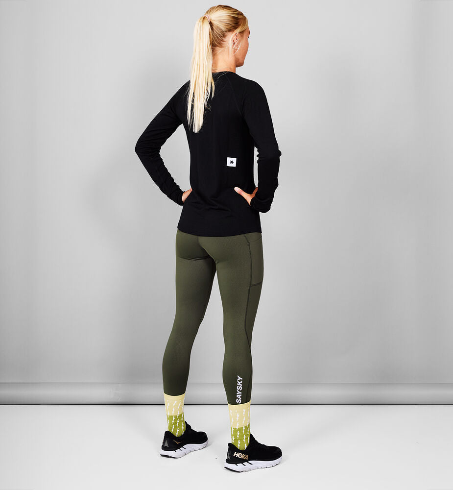 Saysky W Merino 165 Base Layer Long Sleeve Black