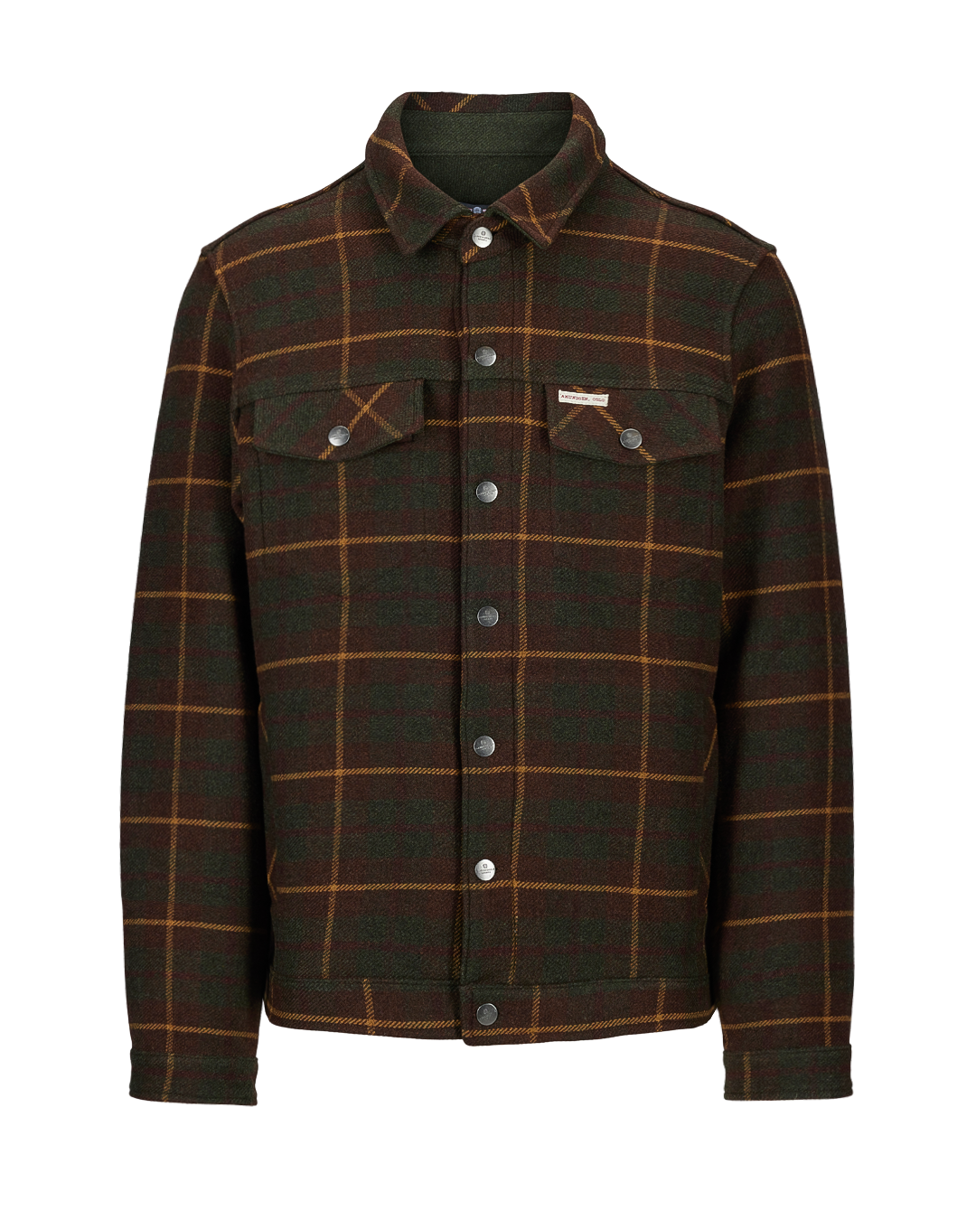 Amundsen Sports Wool Jacket Unisex Hunter Brown Checks