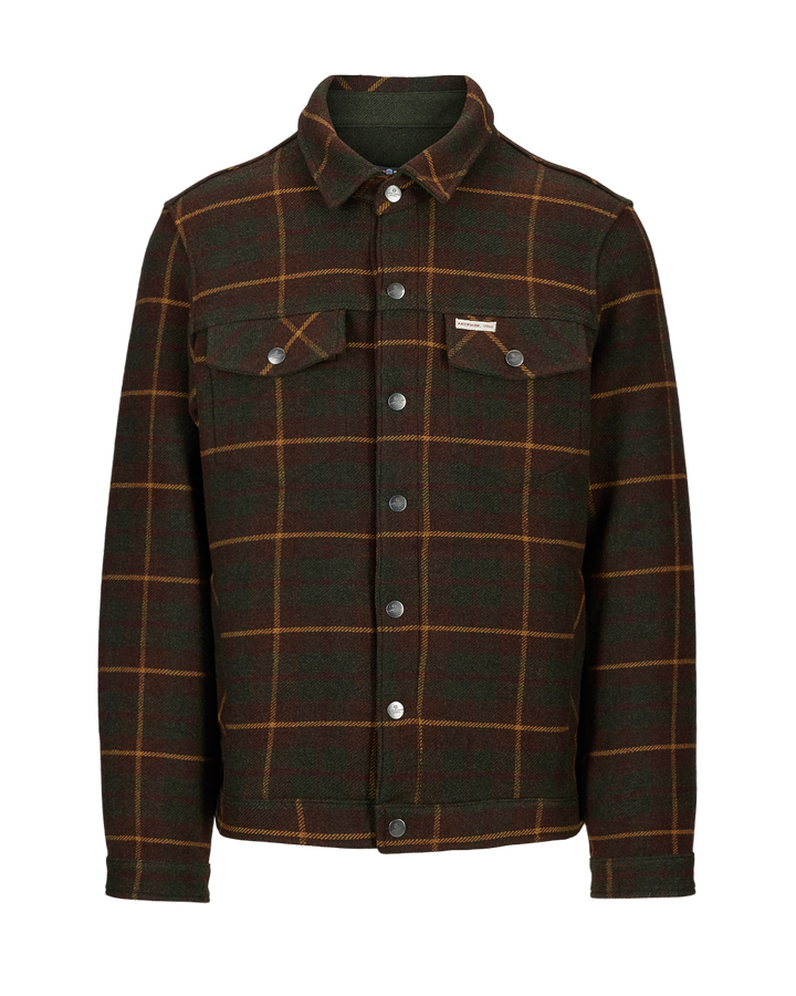 Amundsen Sports Wool Jacket Unisex Hunter Brown Checks