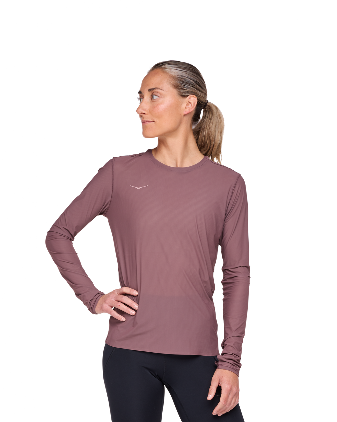 Hoka W AIROLITE RUN LONG SLEEVE Smokey Quartz