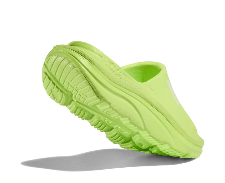 Hoka U ORA ATHLETIC SLIDE Lettuce / White