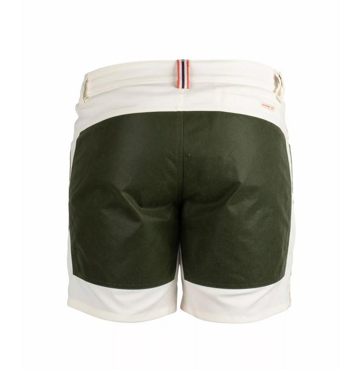 Amundsen Sports 7Incher Field Shorts Mens Offwhite/Green
