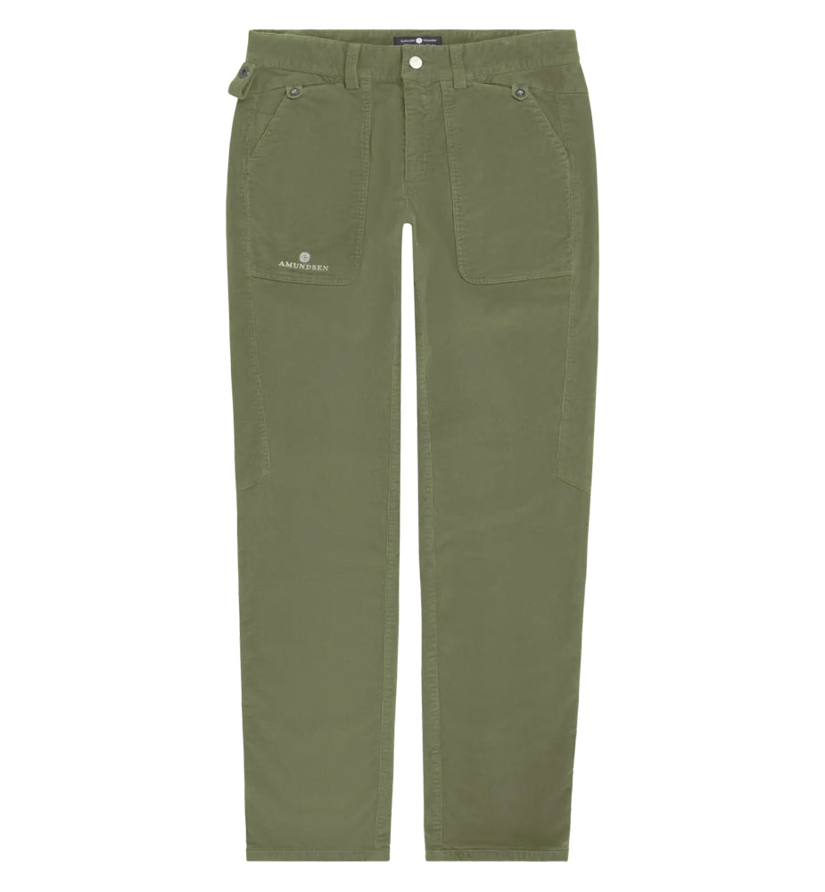 Amundsen Sports Fjordcord Slacks 16 Wale Mens Olive Ash