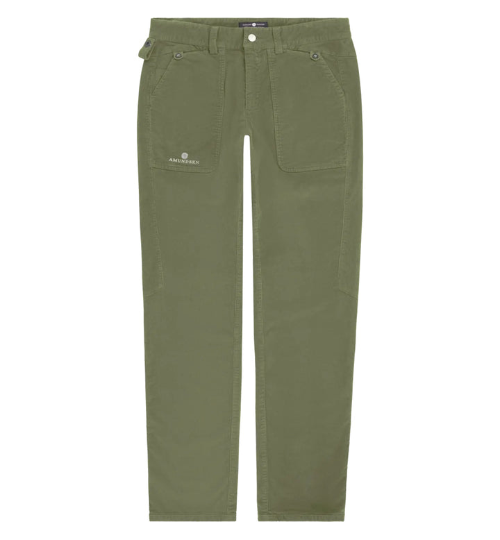 Amundsen Sports Fjordcord Slacks 16 Wale Mens Olive Ash