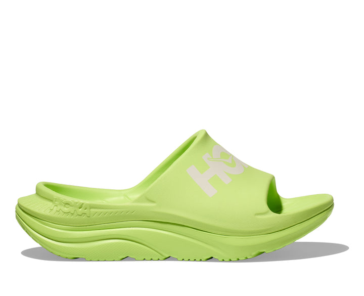 Hoka U ORA ATHLETIC SLIDE Lettuce / White