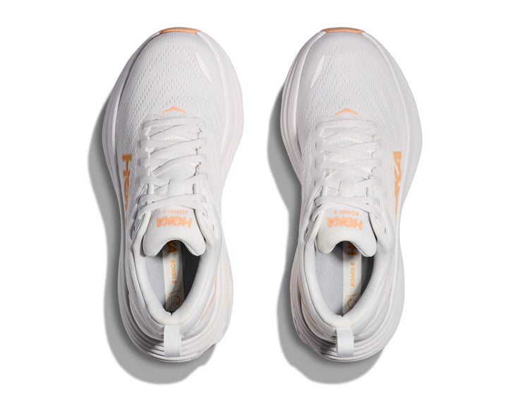 Hoka W BONDI 8 White / Cantaloupe