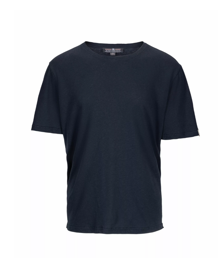 Amundsen Sports Linen Tee Mens Faded Navy