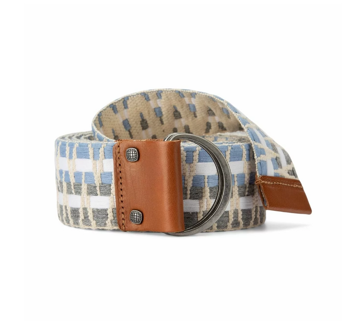 Amundsen Sports AMUNDSEN WOVEN BELT Natural/Azure Blue