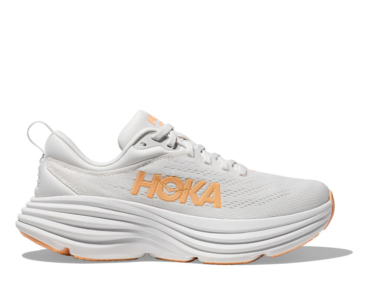 Hoka W BONDI 8 White / Cantaloupe