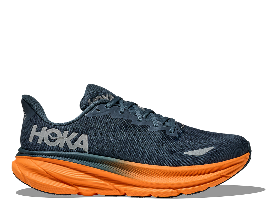 Hoka M CLIFTON 9 GTX Stormy Skies / Orange Zest