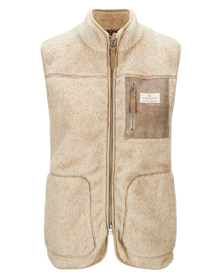 Amundsen Sports Heroes Wool Fleece Vest Womens Natural