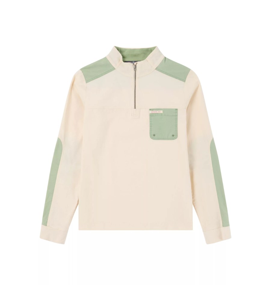 Amundsen Sports Ditch-Hiker Pullover Womens Oatmeal/Faded Willow Green