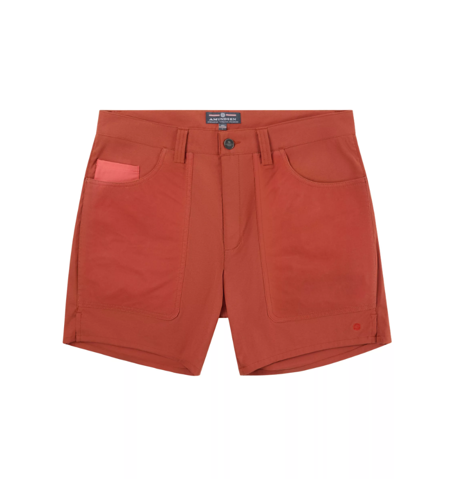 Amundsen Sports 7Incher Field Shorts Mens Terra Red/Red