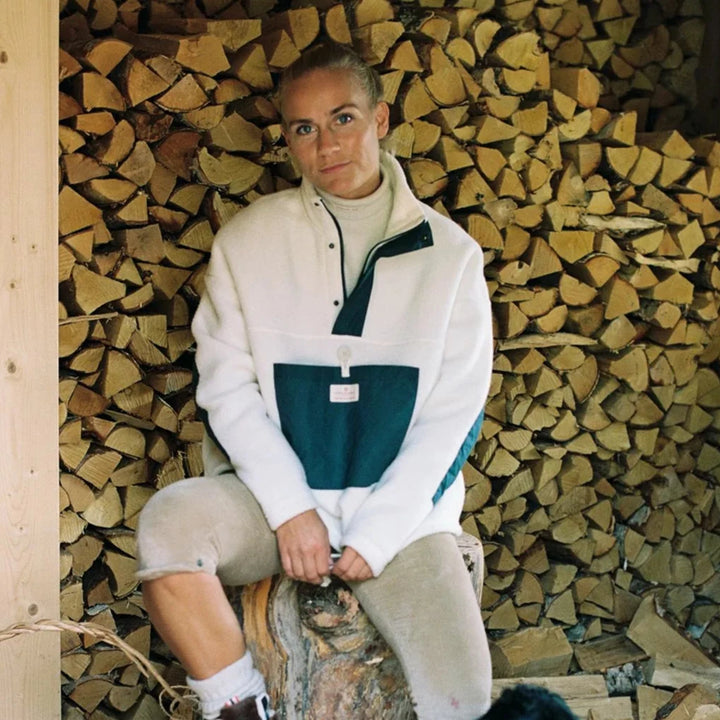 Amundsen Sports V-Bond Waxed Fleece Natural/Navy