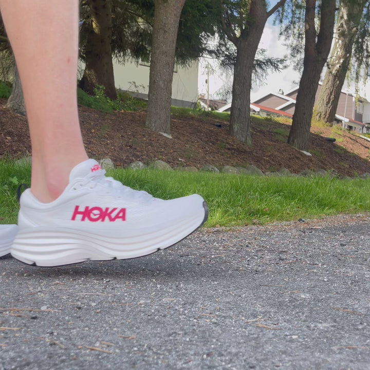 Hoka M BONDI 8 White / Vermillion