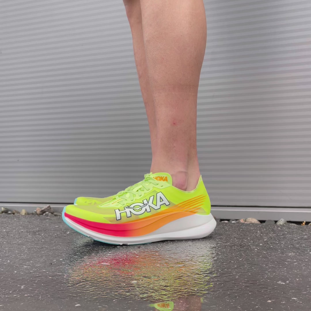 Hoka U ROCKET X 2 Lettuce / Solar Flare