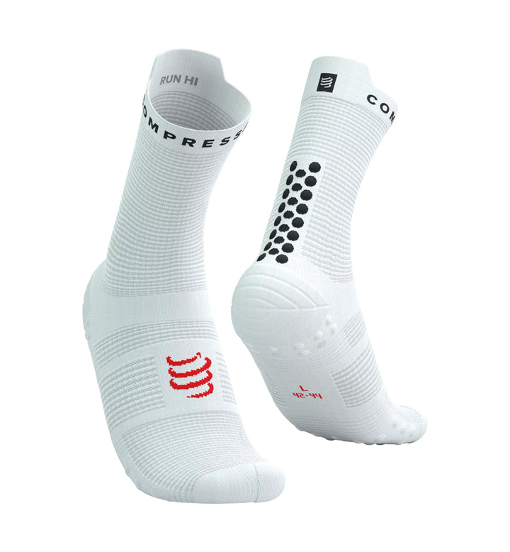 Compressport Pro Racing Socks V4.0 Run High White/Black
