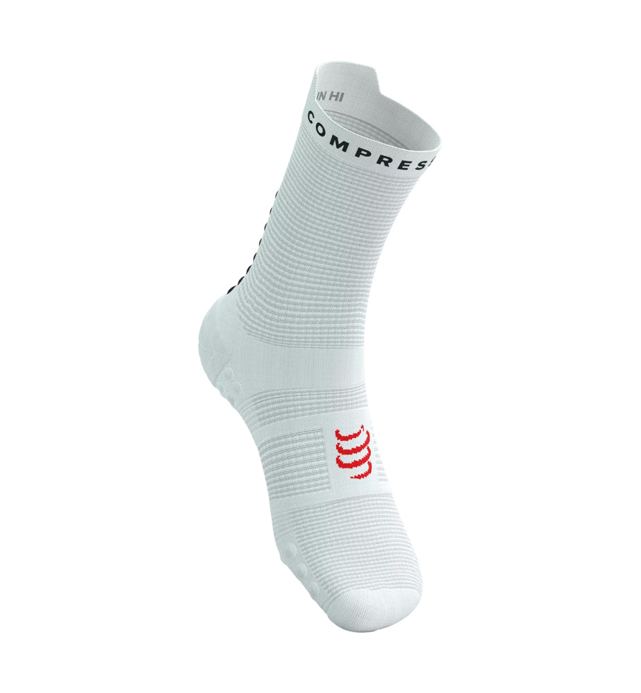Compressport Pro Racing Socks V4.0 Run High White/Black