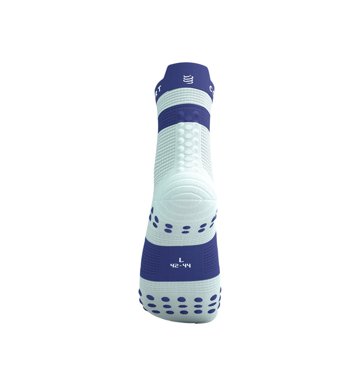 Compressport Pro Racing Socks V4.0 Run High Star White/Orient Blue