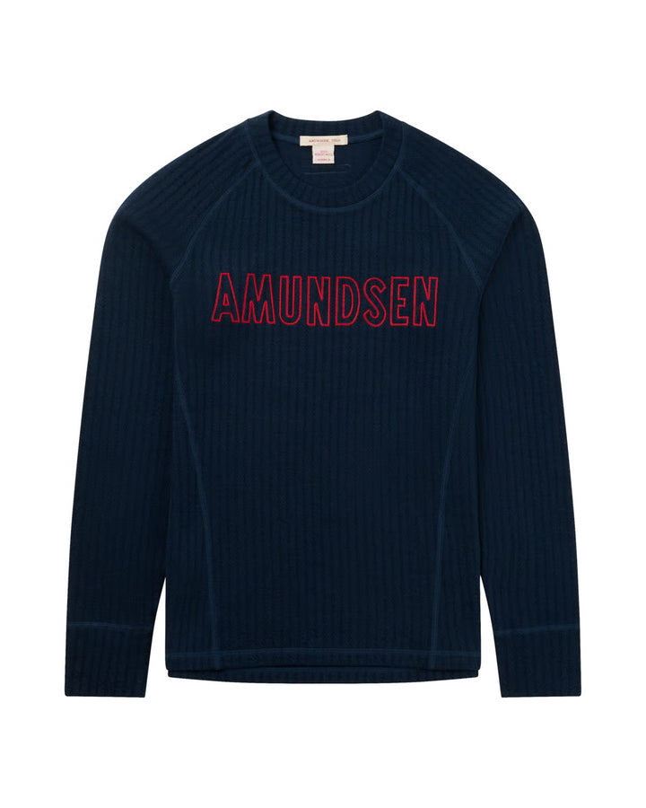 Amundsen Sports Hero's Hide Crew Neck Womens Faded Navy/Logo