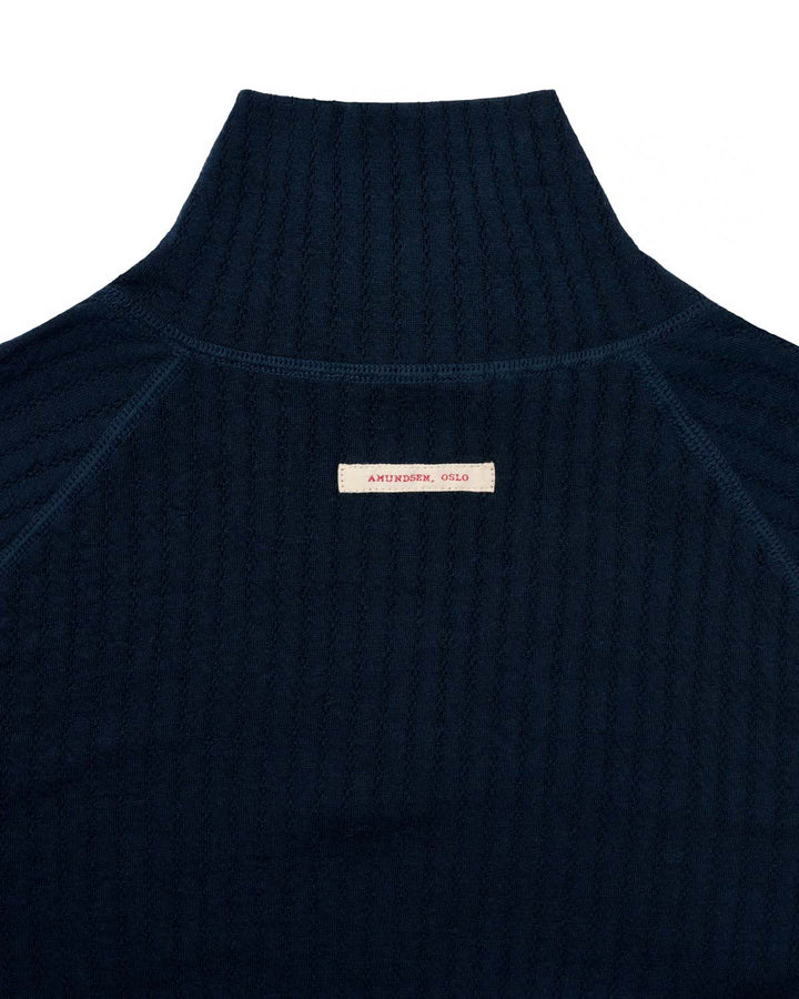 Amundsen Sports Hero's Hide Half Zip Mens Faded Navy/Logo