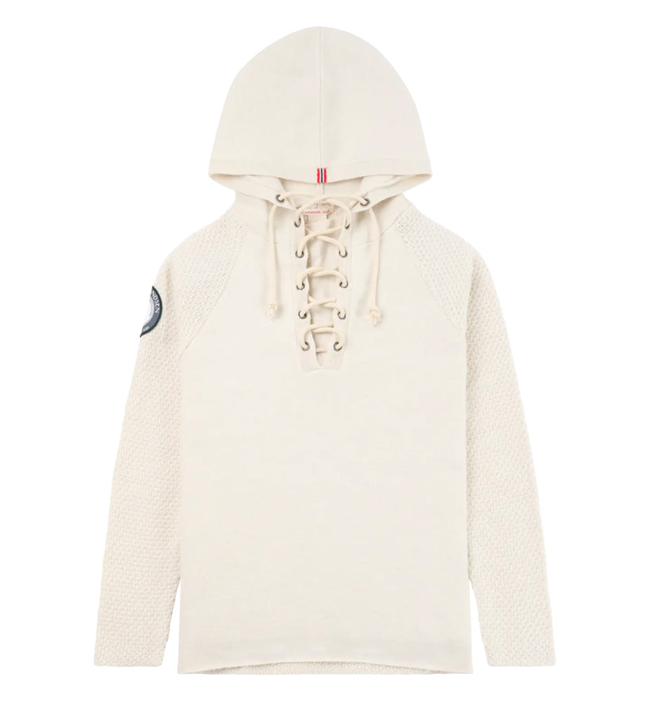 Amundsen Sports Boiled Hoodie Laced Womens Oatmeal
