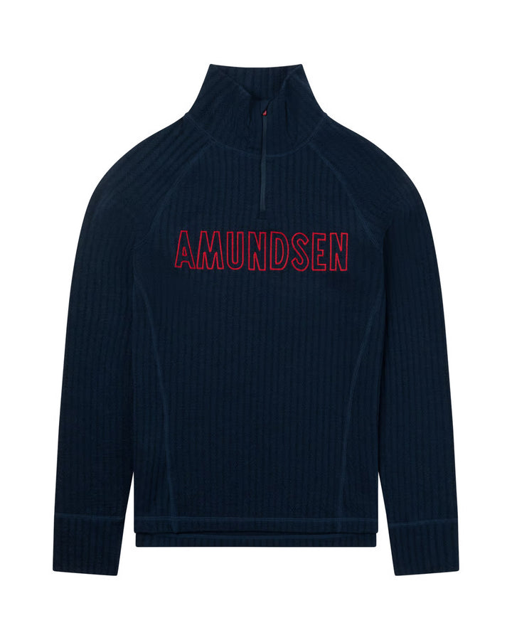 Amundsen Sports Hero's Hide Half Zip Womens Faded Navy/Logo