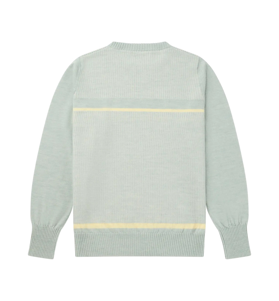 Amundsen Sports Pinstripe Crew Womens Faded Woad Green