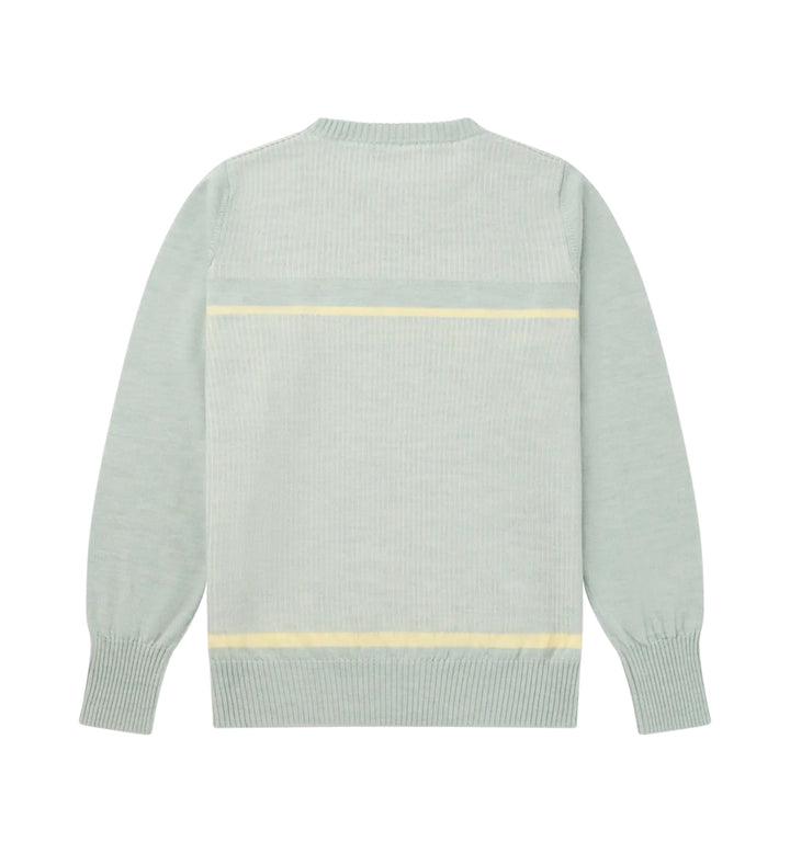 Amundsen Sports Pinstripe Crew Womens Faded Woad Green