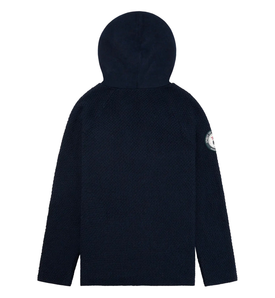 Amundsen Sports Boiled Hoodie Laced Mens Faded Navy
