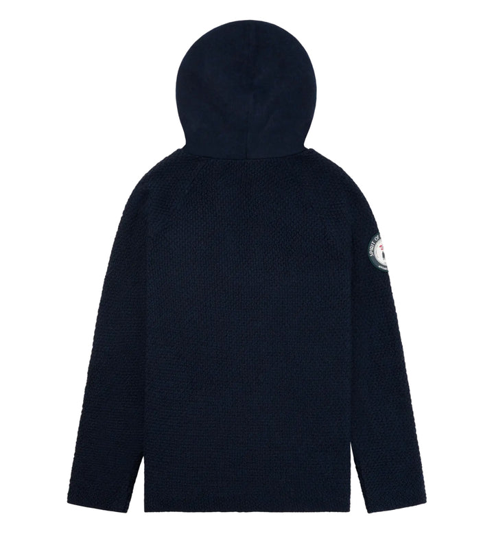 Amundsen Sports Boiled Hoodie Laced Mens Faded Navy