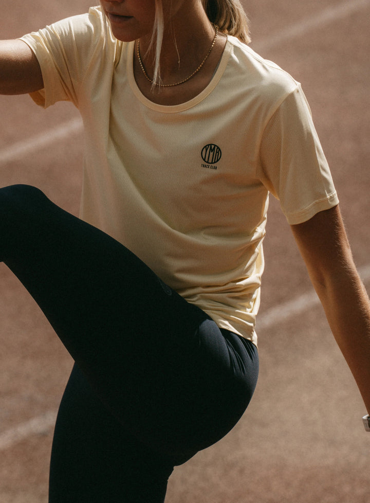 YMR Track Club Nordic Runrise Ladies T-shirt Soft Yellow
