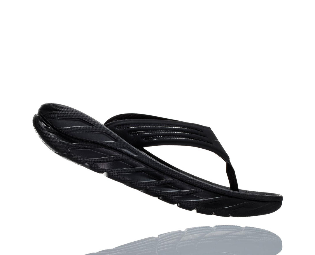 Hoka M ORA RECOVERY FLIP Black/Dark Gull Gray