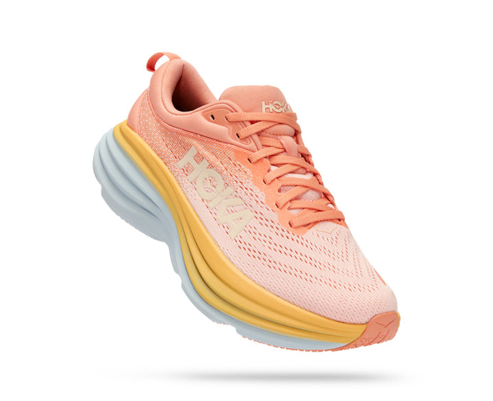 Hoka W BONDI 8 Shell Coral/Peach Parfait