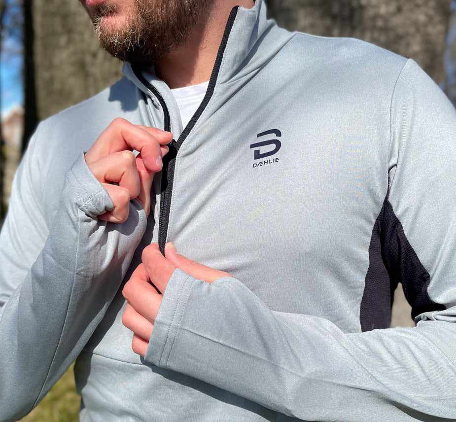Dæhlie Long Sleeve Run Light Grey Melange