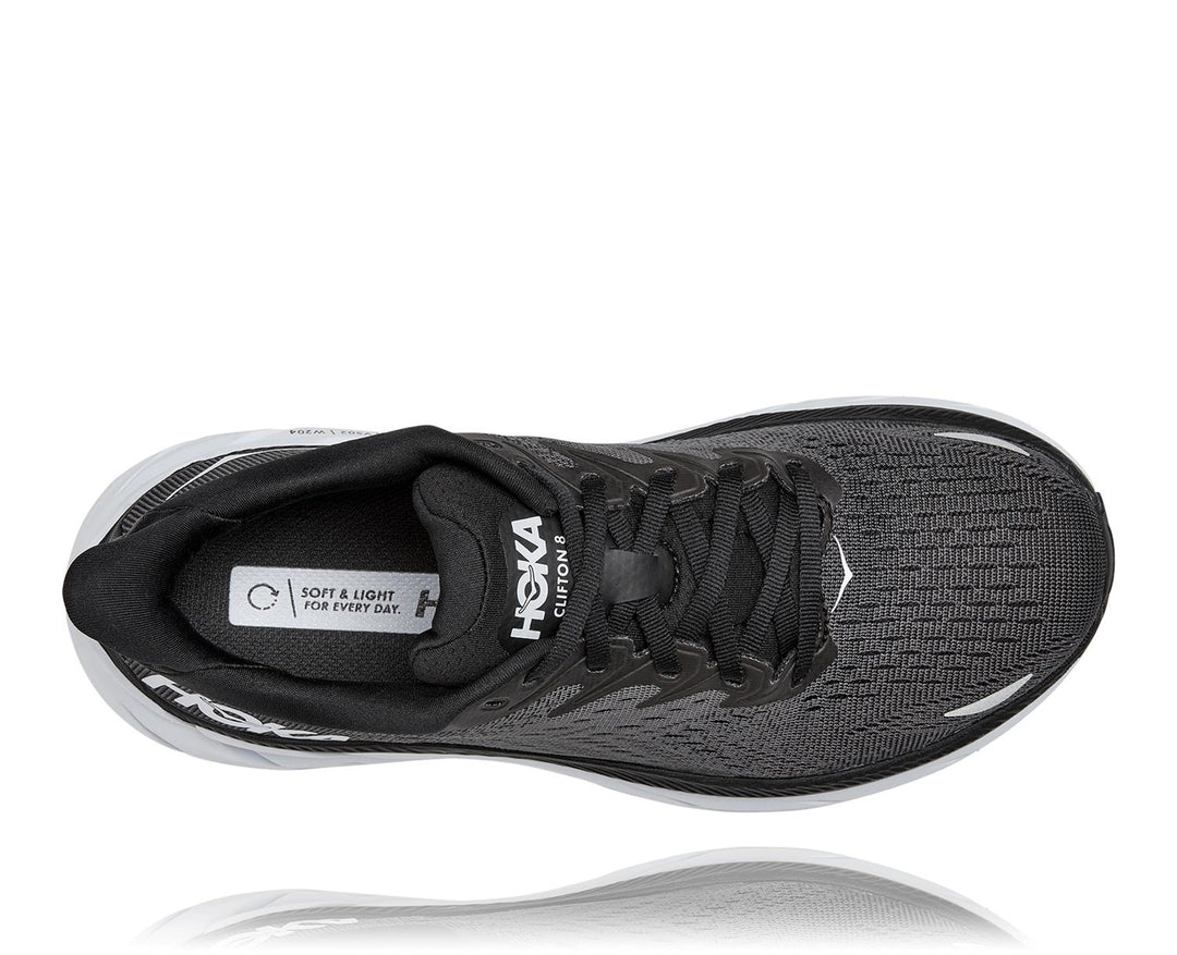 Hoka W CLIFTON 8 WIDE Black/White