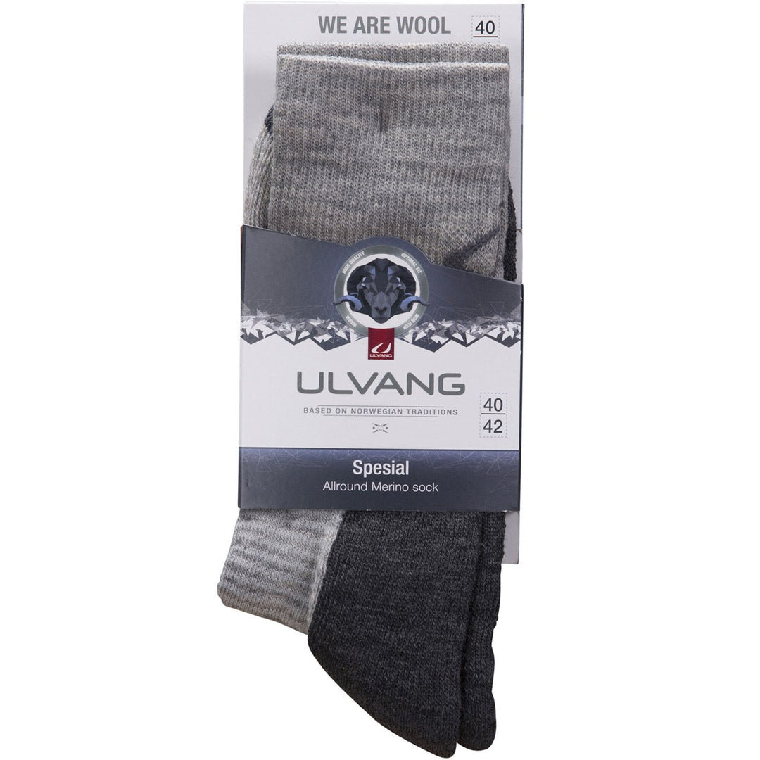 Ulvang Spesial Allround Merino Sock Grey Melange / Charcoal Melange